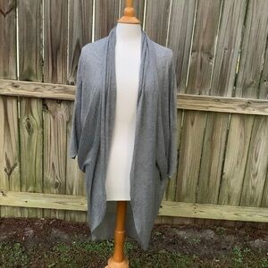 Eileen Fisher draped cardigan with dolman sleeves, size small